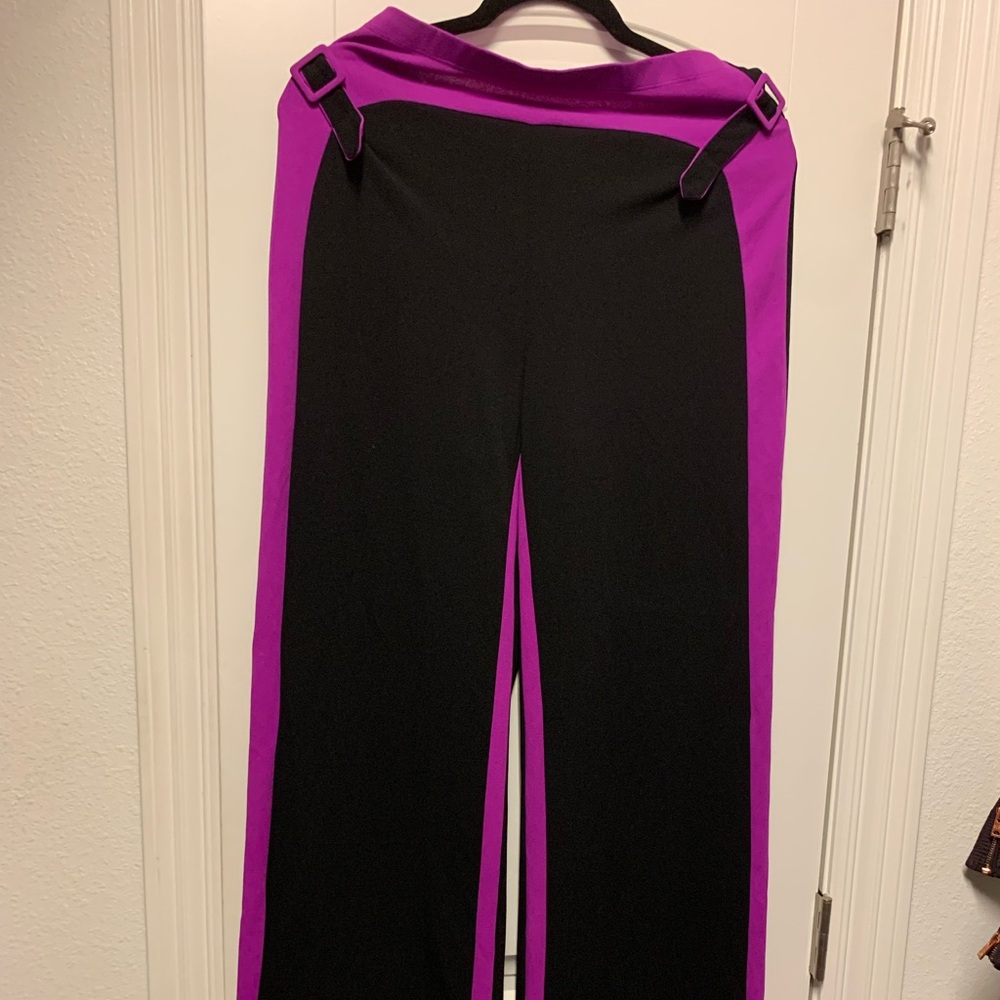 Black and purple pants, never worn.